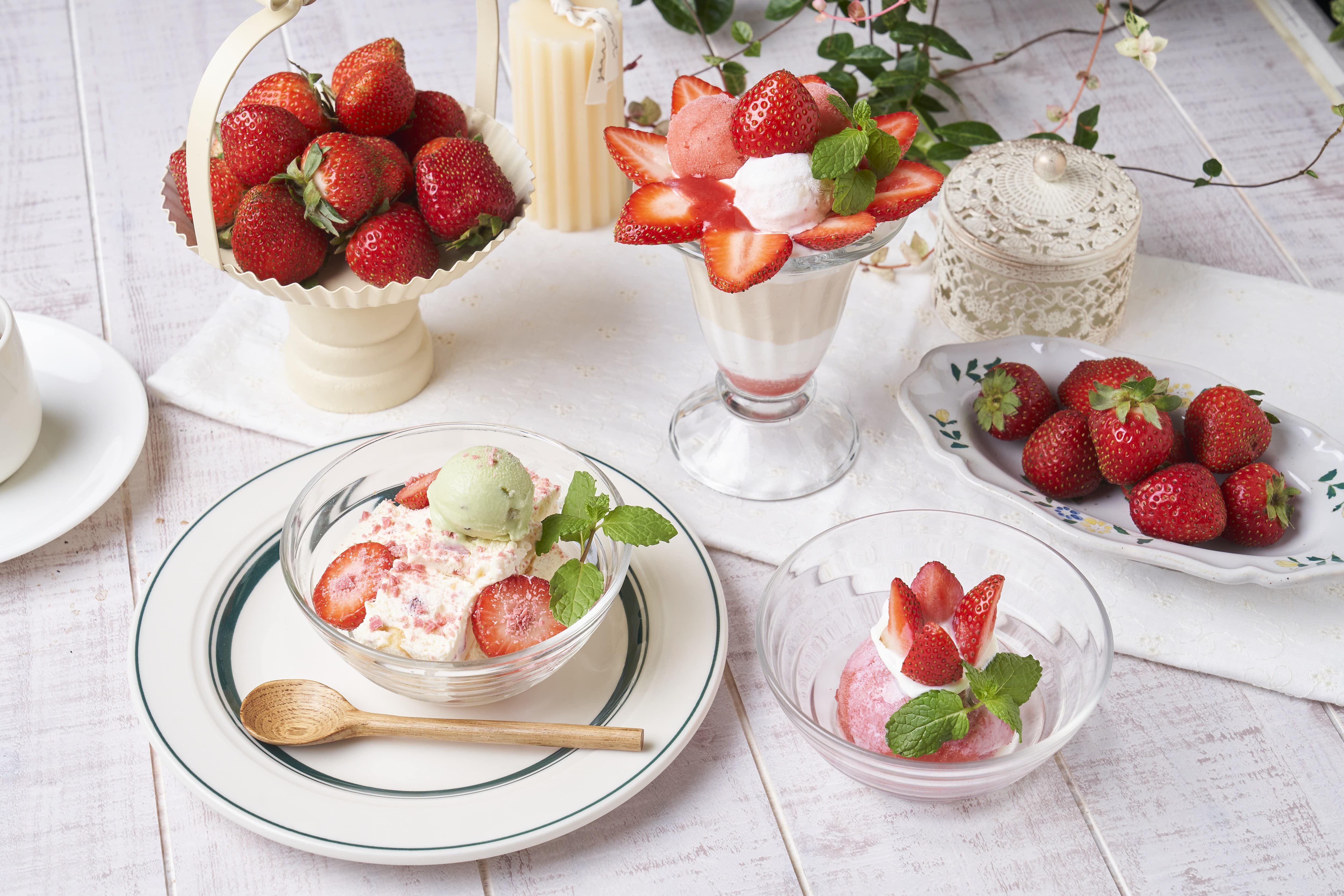 旬な苺をたっぷり楽しめる「いちごフェア」開催中💓